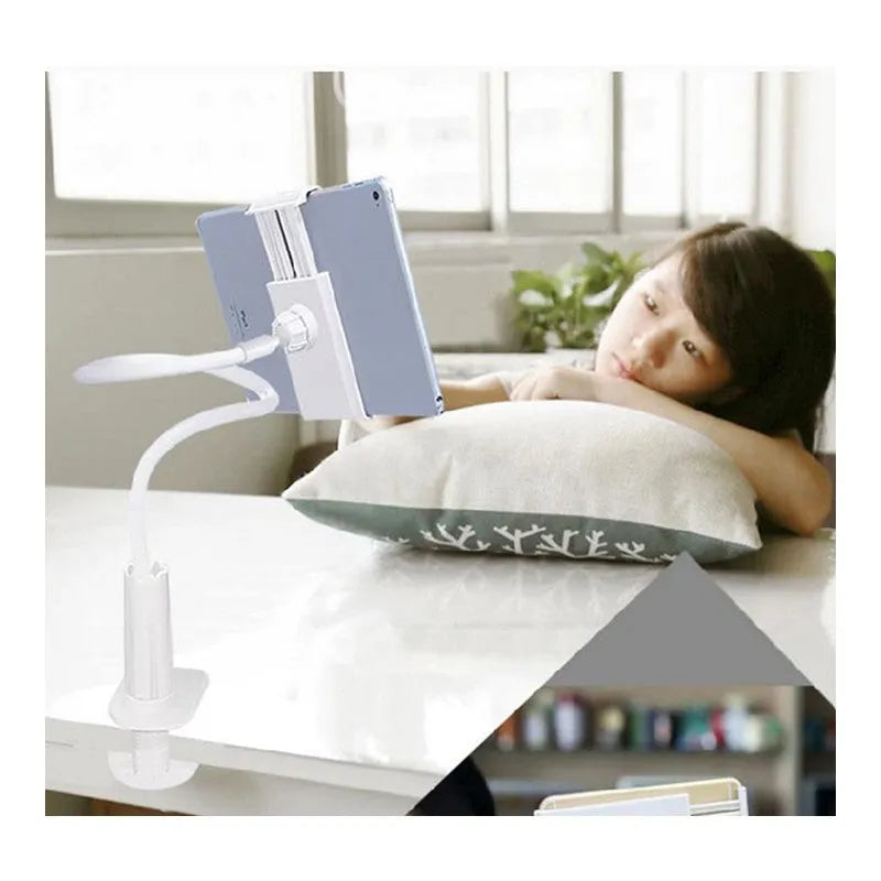 Black flexible mount holder showing adjustable bendy arm and suction base for mobile devices