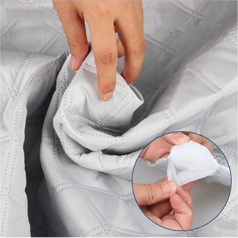 Silver car windshield antifreeze cover 92x145cm with anti-theft door clips for frost and snow protection