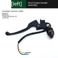 Aluminium alloy belt power off brake handle assembly with 22mm thickness showing switch connection