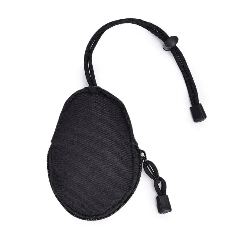 Outdoor Oxford cloth key bag with telescopic rope measuring 13cm by 8cm