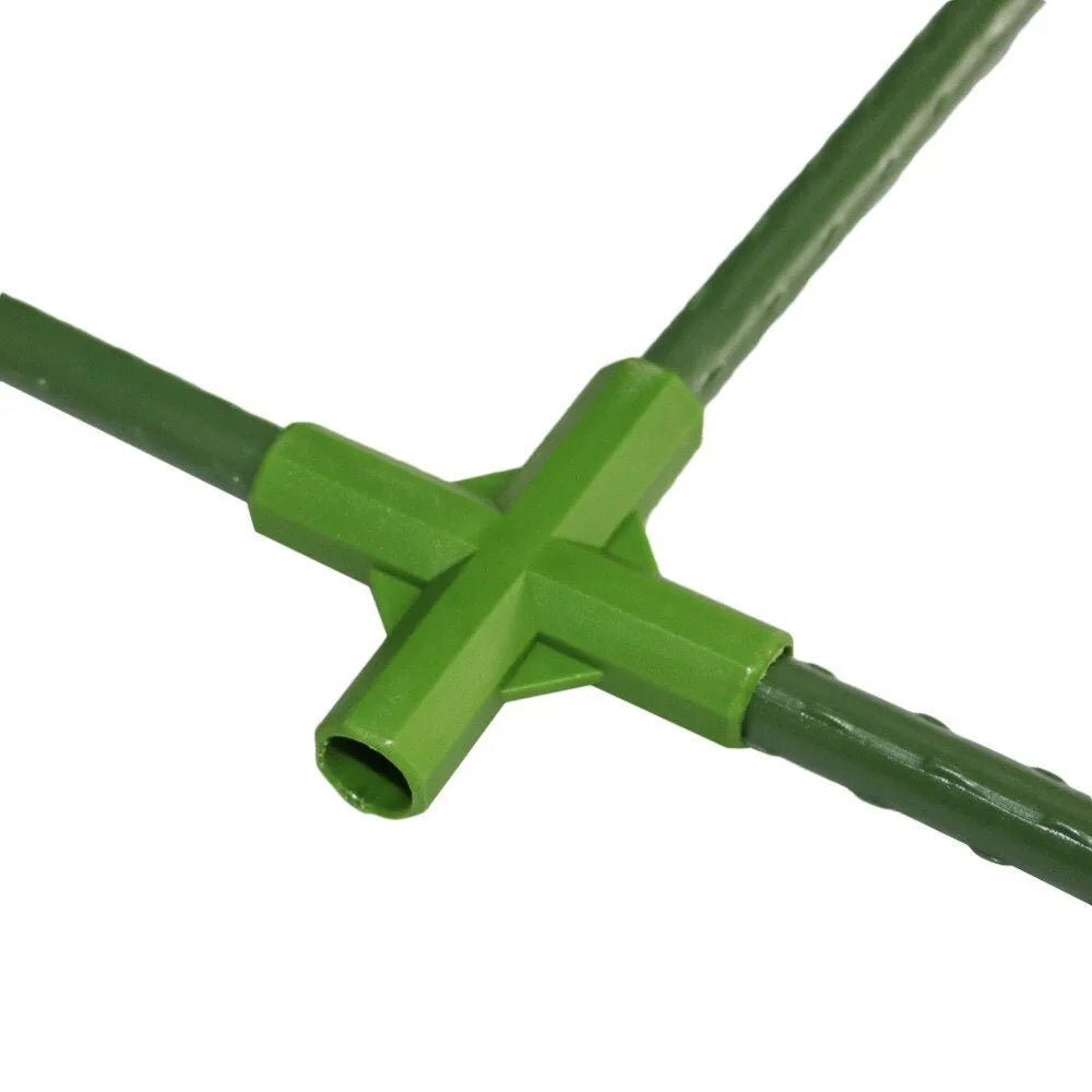3-way and 4-way PP plastic plant support connectors for 11mm garden stakes