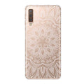 Soft silicone clear TPU phone case for A7 2018 with cartoon design in StyleA