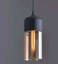 Industrial glass chandelier LED ceiling light 240V American style with button switch