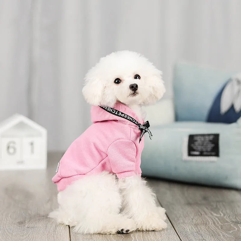 Casual cotton webbing-style pet clothing in black for Asian size M dog