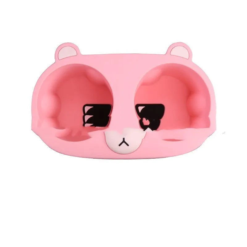 Silicone cup holder stabiliser insert for car centre console in grey tan pink colour options