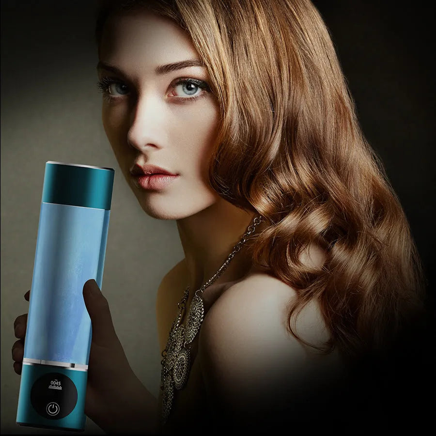 Portable hydrogen-rich cup with 300ml capacity, USB charging, platinum electrode, in multiple colours