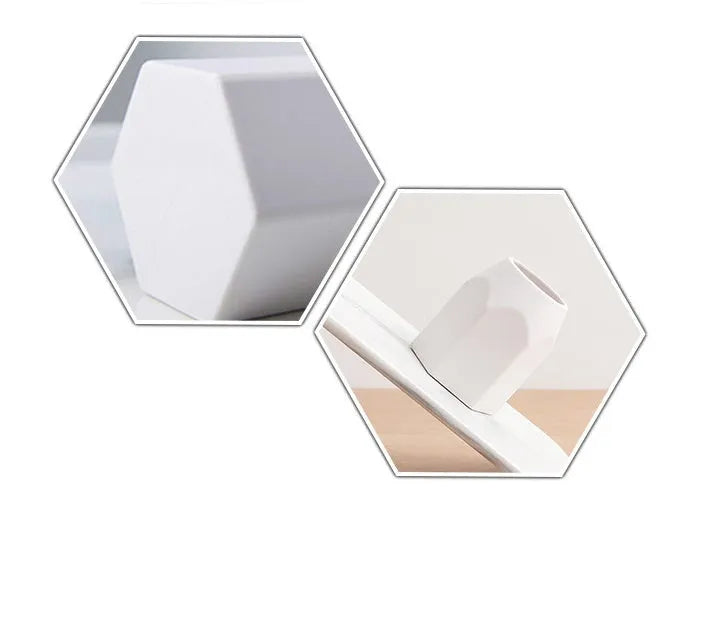 Round solid silicone pen holder in grey on a desk with pens inserted, 80x95mm