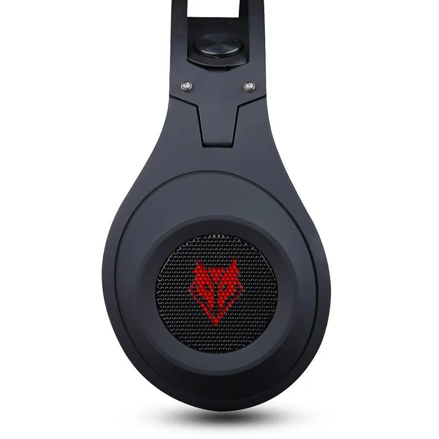 NUBWO N2 black and silver gaming headset with detachable microphone and 1.6m braided cable