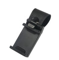 Universal car steering wheel phone clip mount holder in black for smartphones up to 6.5 inch