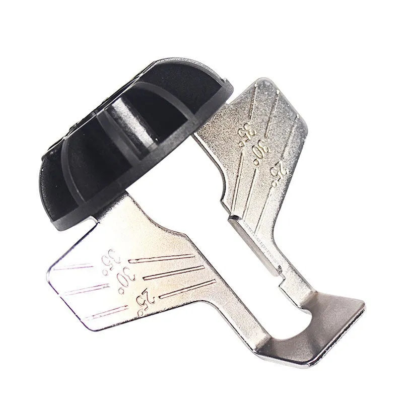 Silver electric chain grinding machine accessory with 100-tooth metal band saw blade