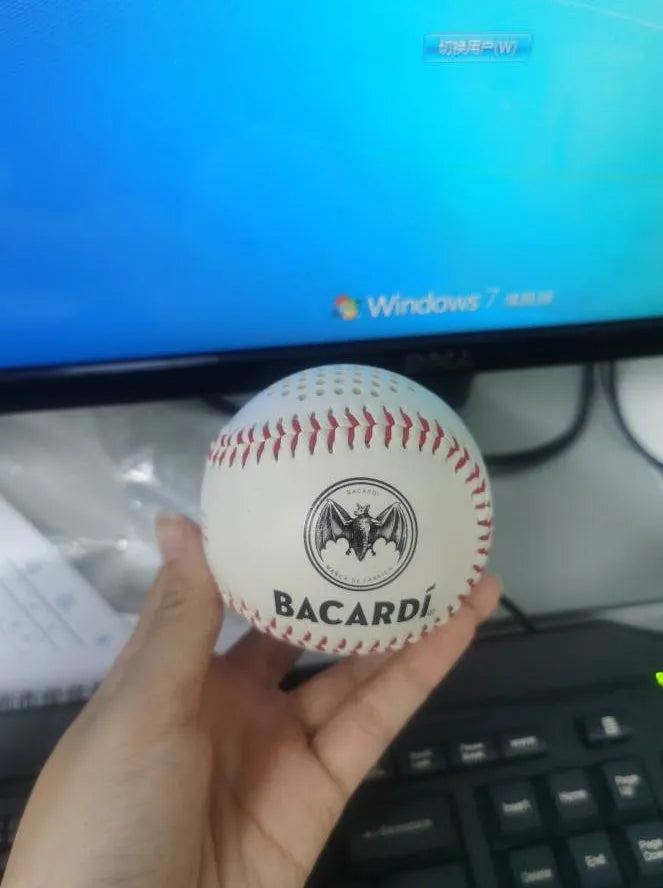 Baseball-shaped Bluetooth wireless speaker in green colour option