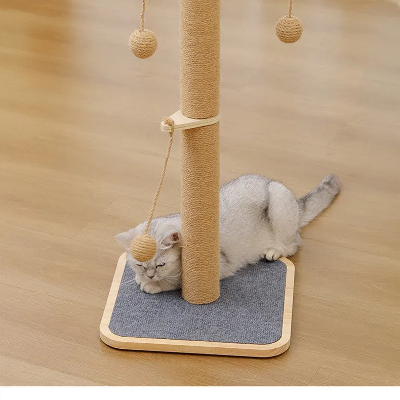 Scratch-resistant chip hanging ball cat climbing frame toy in windmill colour scheme