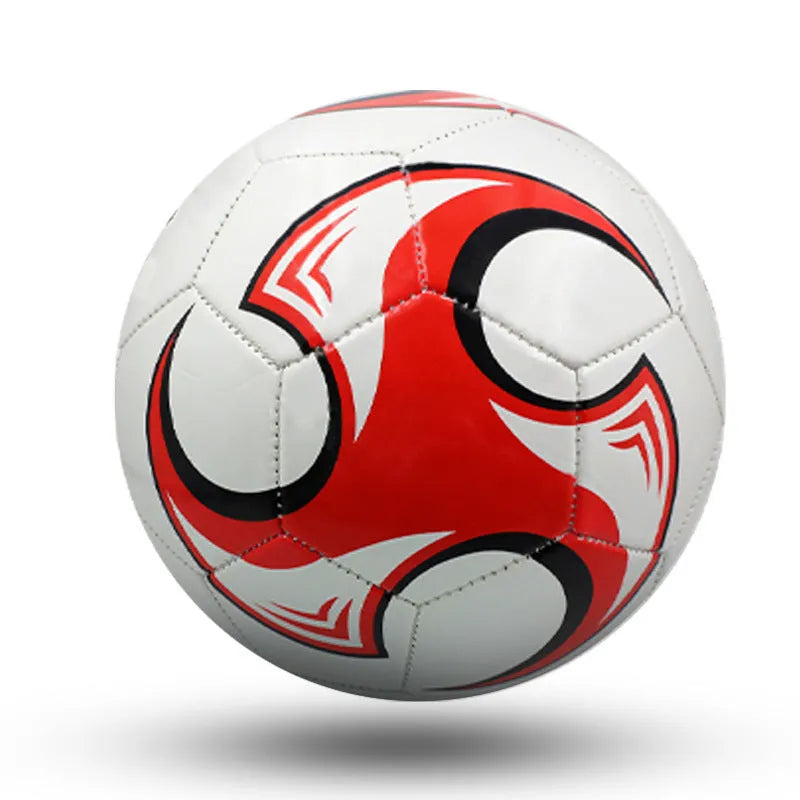 PVC football with machine seams in sizes 3, 4, and 5 for training and competition.