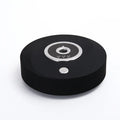 White, grey, and black USB car aromatherapy diffuser with anti-slip pad for dashboard mounting.