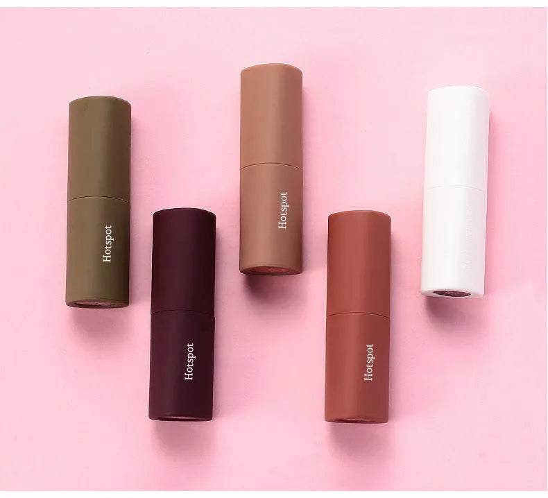 Gift box lipstick set with 5 branches, mousse velvet matte waterproof non-stick cup finish