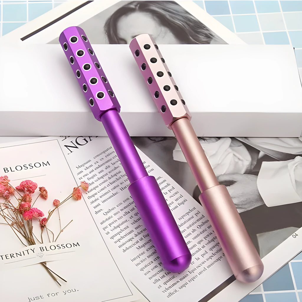 24 germanium purple germanium particles roller beauty massage instrument for eye area, 193mm length