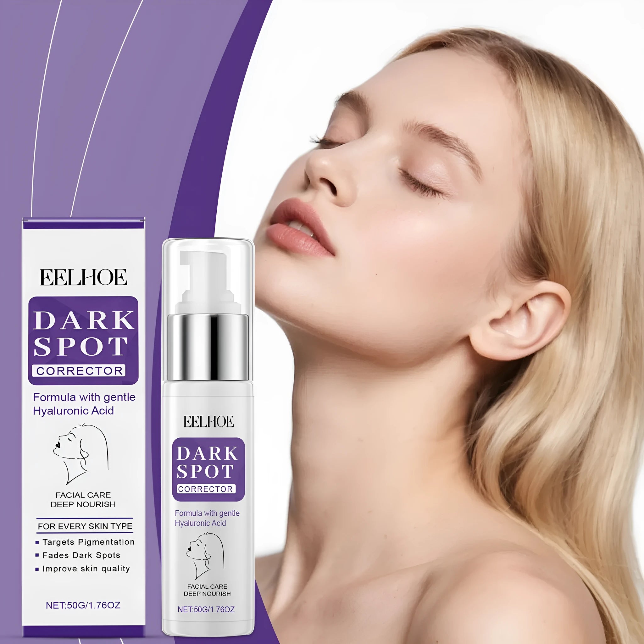 50g daily moisturising cream jar for balanced skin hydration and pore refinement