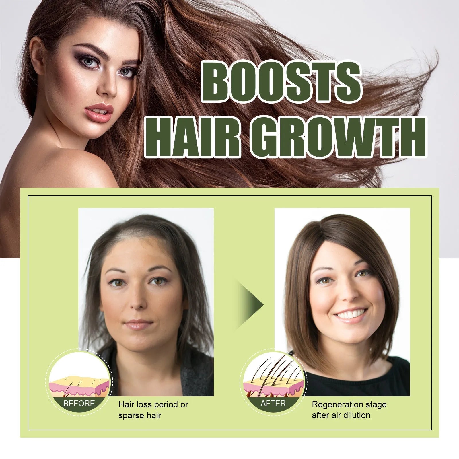 60ml bottle of anti-fall repair hair oil for dry and frizzy hair care.