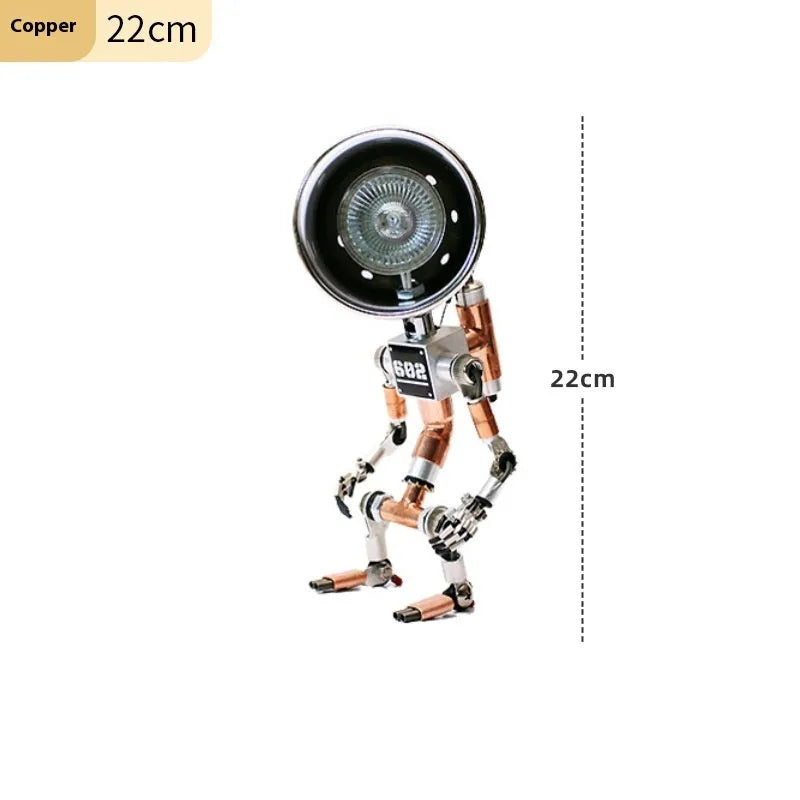 Silver copper robot atmosphere light with custom graphics in 22cm or 29cm size