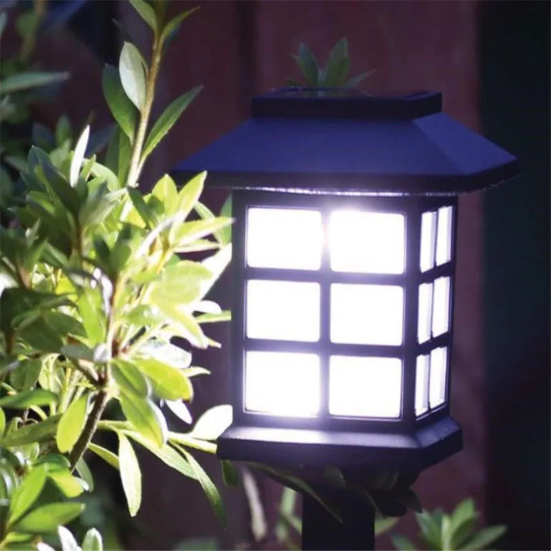 Solar square lawn light IP44 0.6W LED 85x360mm for garden courtyard holiday decoration with RGB option