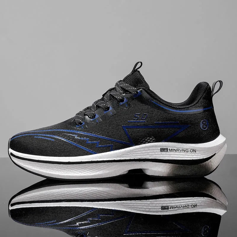 Youth and children's mesh racing running shoes in solid colour with lace-up closure and flat heel
