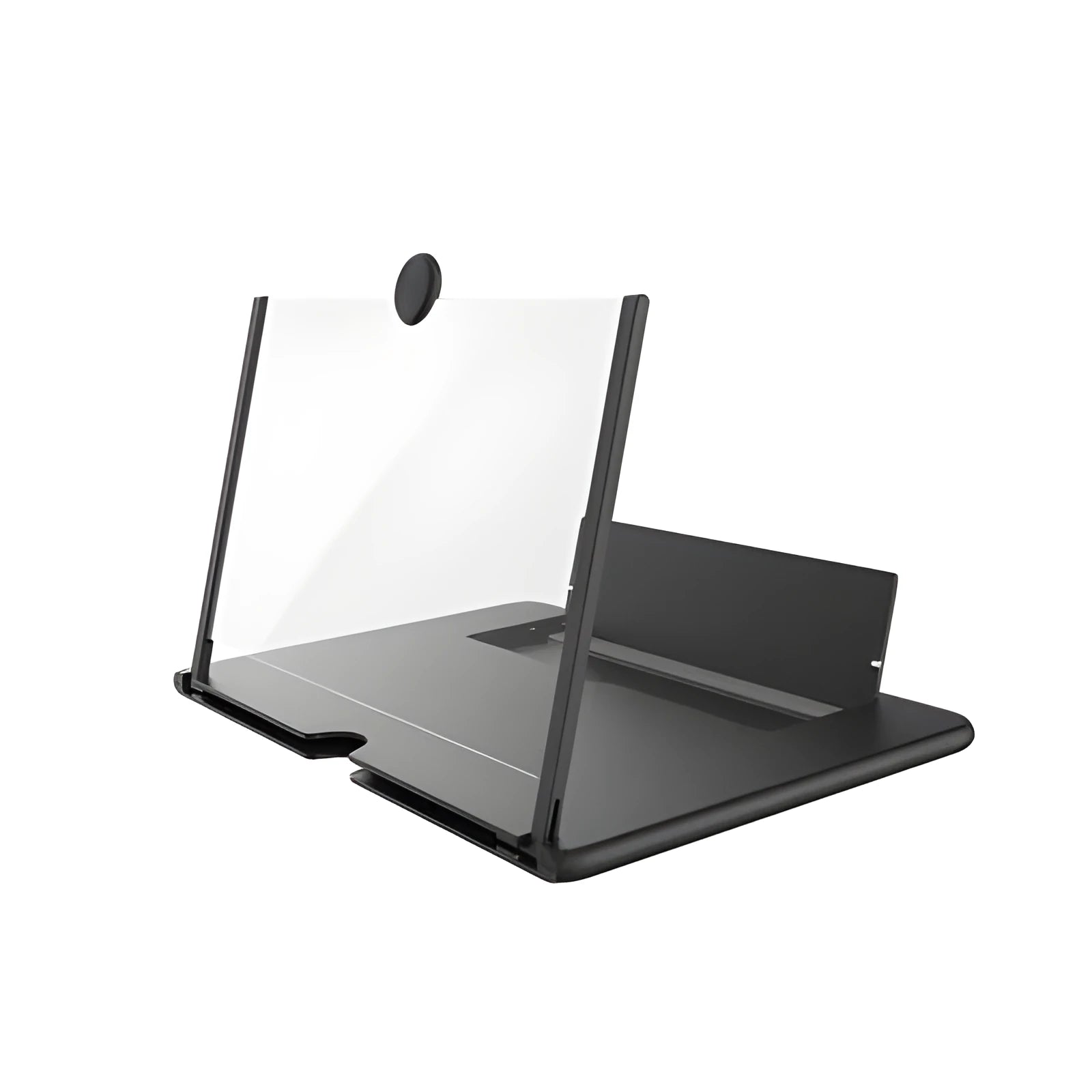 12-inch wooden grain screen amplifier folding bracket for mobile devices showing portable stand design