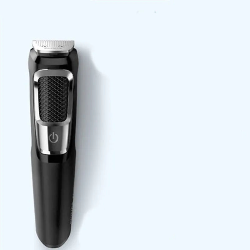Multifunctional nose and beard hair clippers with lithium battery and flushable blades