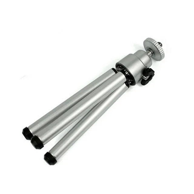 Mini flexible tripod with extendable legs and U-shaped smartphone clip for travel photography