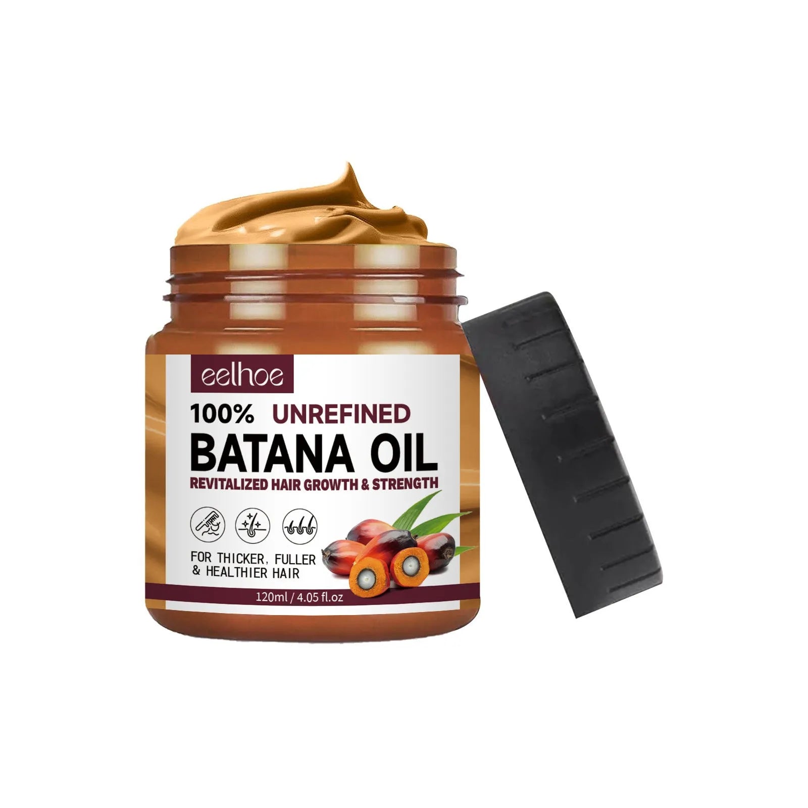 120ml bottle of Batana oil hair conditioner treatment for straightening and smoothing hair