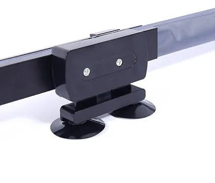 Car sun visor with aluminised film surface measuring 46cm clipped onto vehicle window