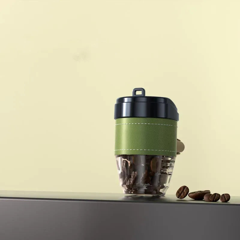 Coffee bean shaped car air freshener in cup design with solid fragrance
