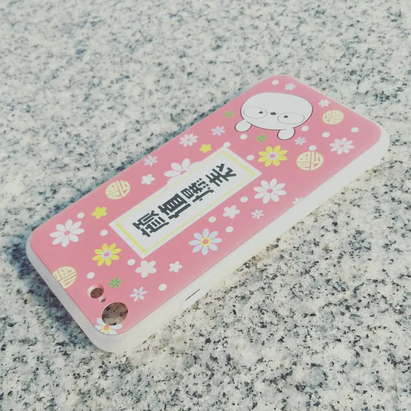 Transparent TPU phone case with custom back cover on smartphone