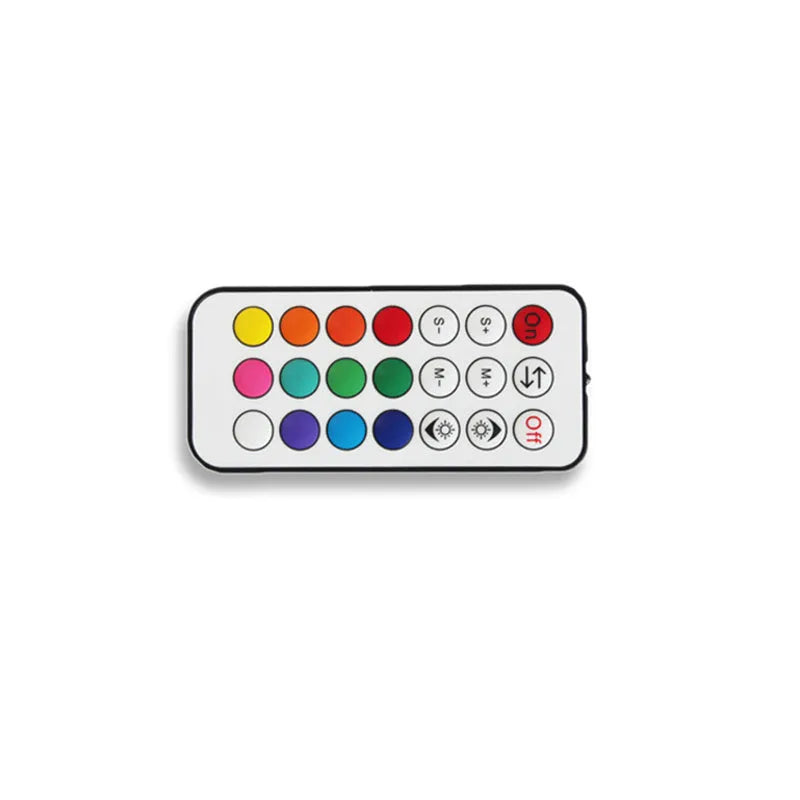 White 21-key WiFi mini controller for RGB RGBW RGBWC LED strips