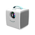 Portable LED HD 1080P mini projector for children in blue with USB and HDMI interfaces