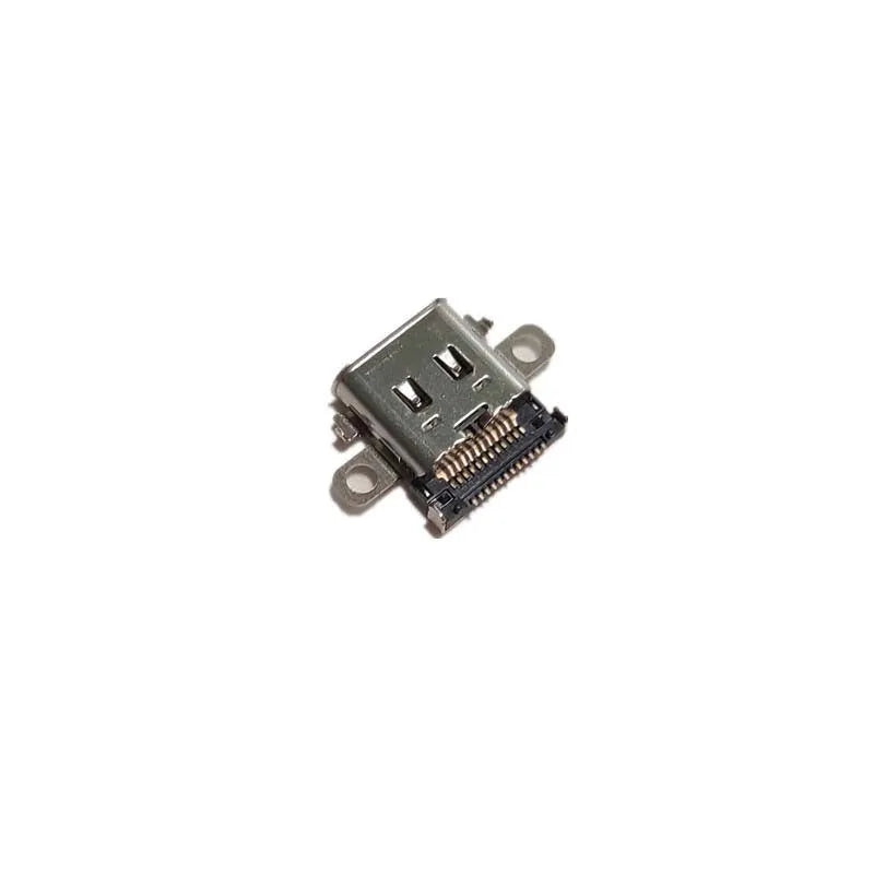 Original Nintendo NS console charging port replacement component on white background.