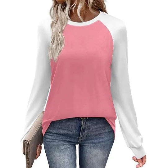 Long sleeve round neck T-shirt in polyester fabric available in multiple colours and sizes