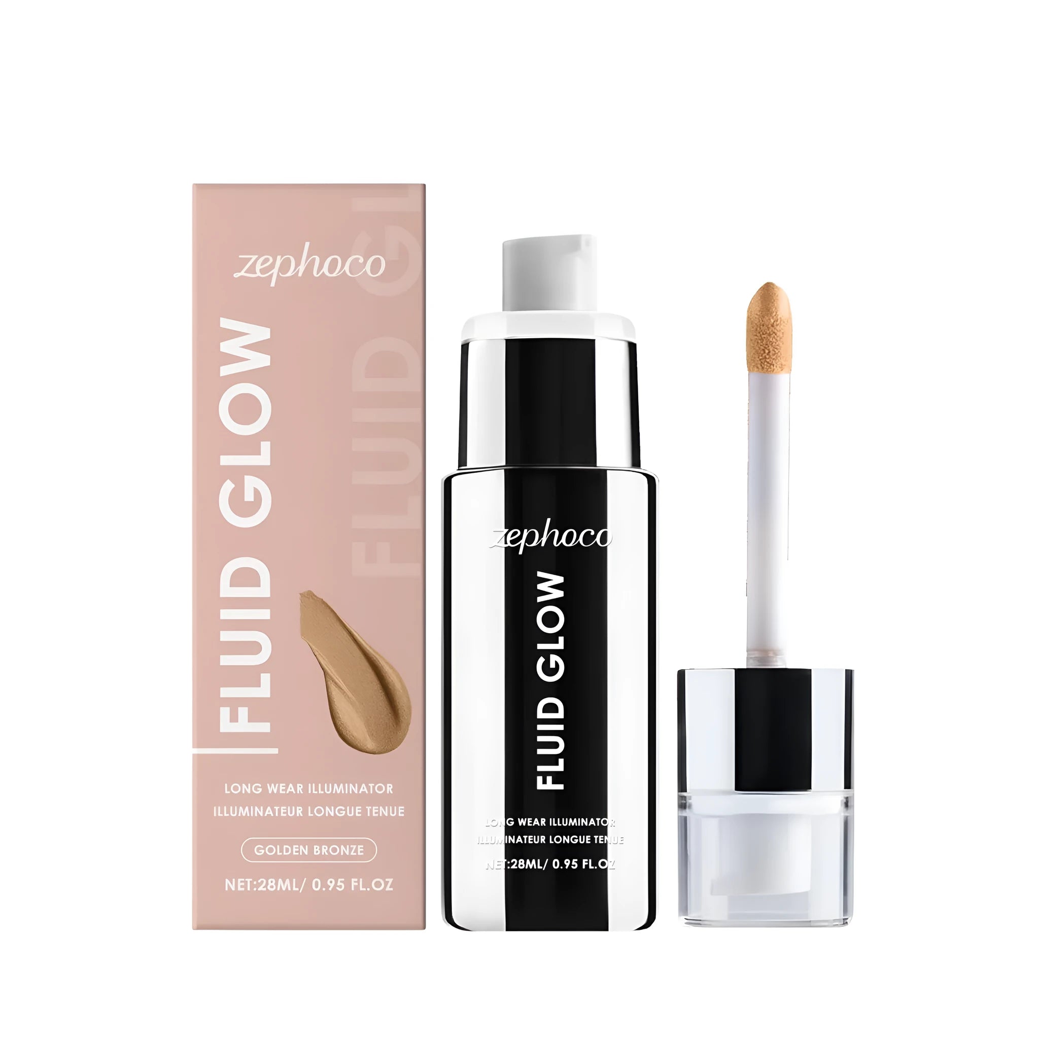 High brightness skin toner in a bottle with retinol and hyaluronic acid, available in four colour options