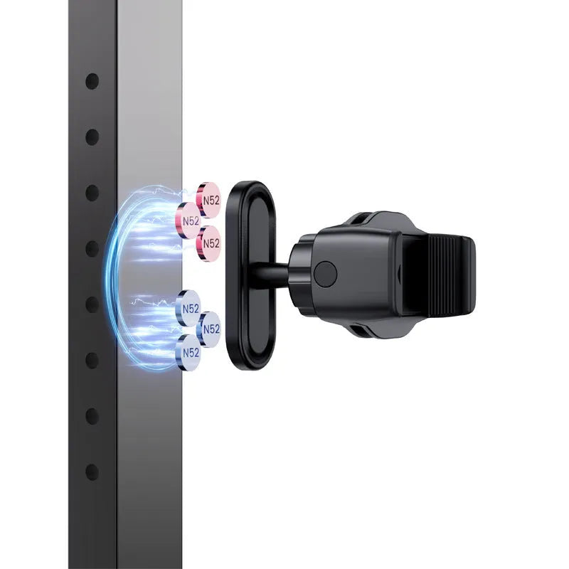Plastic outdoor photography bracket with double-sided magnetic clip for camera mounting
