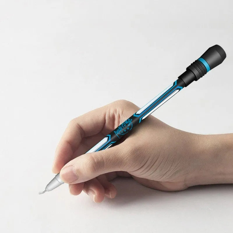 Frosted silica gel anti-slip grip rotary fountain pen with 0.35mm nib