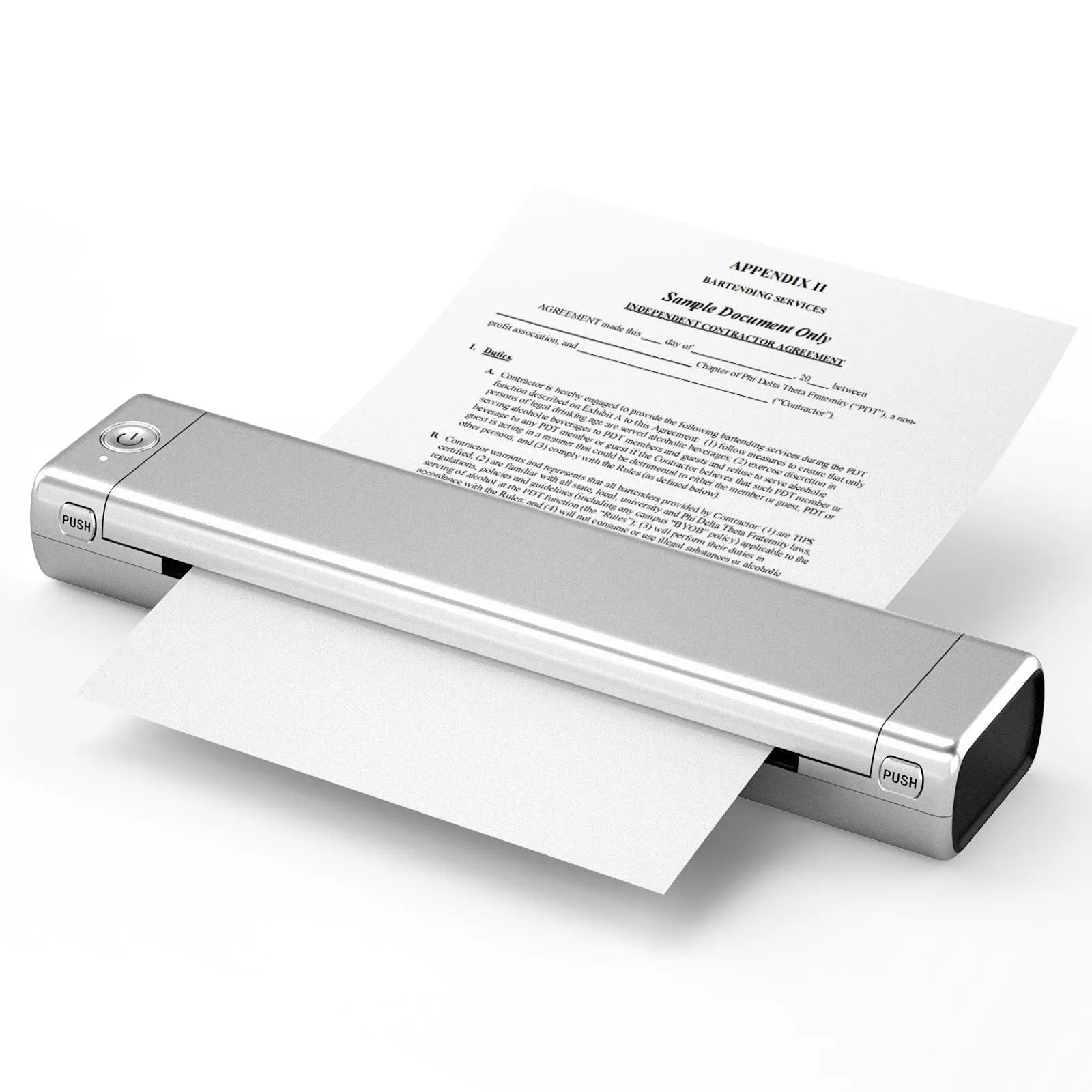 Phomemo M08F portable A4 thermal printer in multiple colour options with Bluetooth connectivity