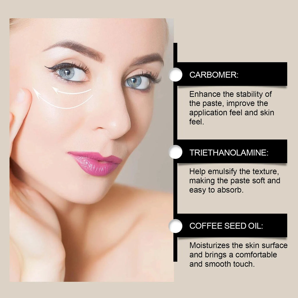 Facial sheet mask with serum containing glycerin and coffee seed oil, 5.1x3.9cm