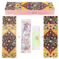 DIY diamond painting kit for making a personalised PU leather pencil case or wrist bag with resin sequins.