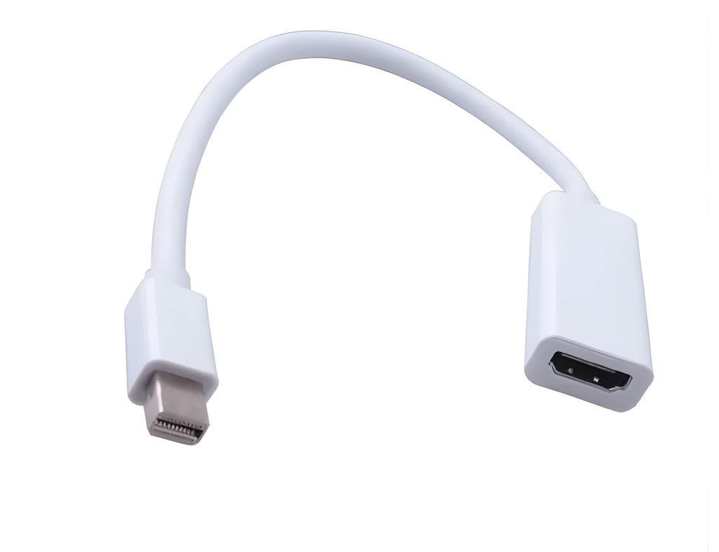 24.5 cm Mini DisplayPort male to HDMI female adapter cable for MacBook connection