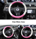 DAD crown diamond steering wheel cover in black polyurethane leather for 38cm wheels