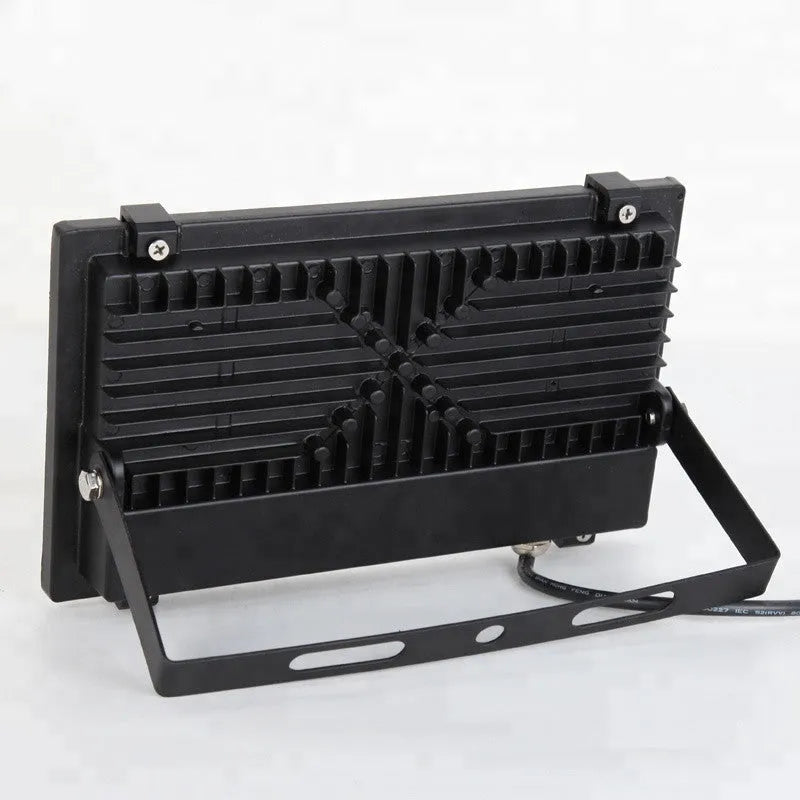 Angel Eyes black LED stadium projection lights with aluminium alloy housing and tempered glass lampshade