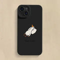 Cartoon duck design silicone phone case for Apple iPhone with TPU shockproof protection