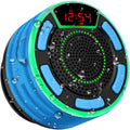 TWS series portable Bluetooth audio speaker in Blue with plastic shell and key controls