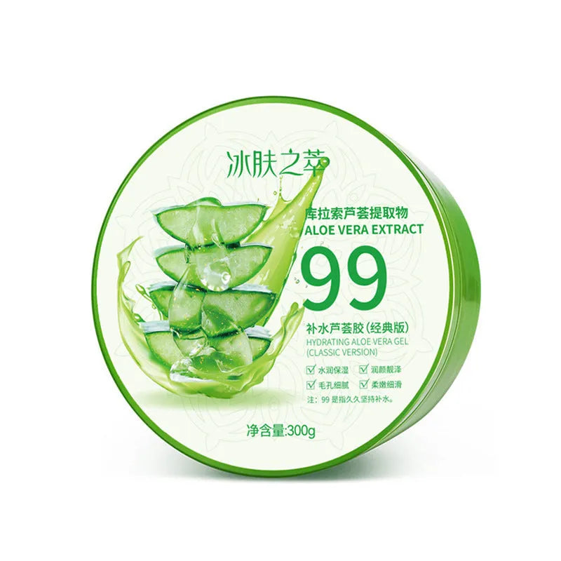300g transparent aloe vera gel in emulsion formula for facial and body moisturising