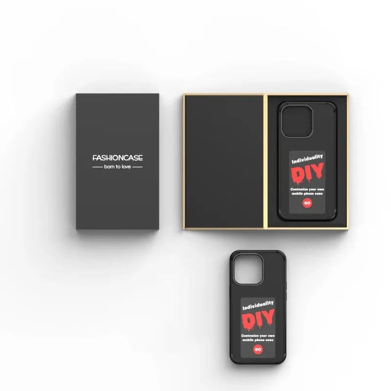 E-ink phone case for Apple iPhone with NFC screen projection displayed in black TPU, showing a custom image on the e-ink screen