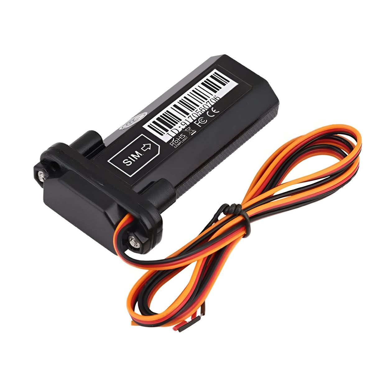 GPS Vehicle Tracker in Black with dimensions 90x52x20 mm, LED indicators and 3-proof design